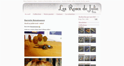 Desktop Screenshot of lesrosesdejulie.com